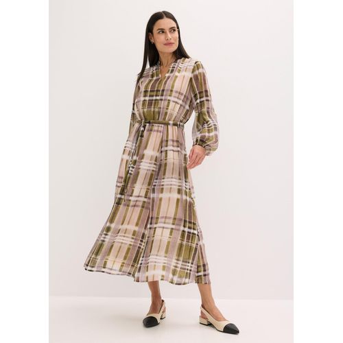 bonprix Chiffonkleid mit Bindeband, beige, Gr.36, schickes Chiffonkleid mit Bindeband