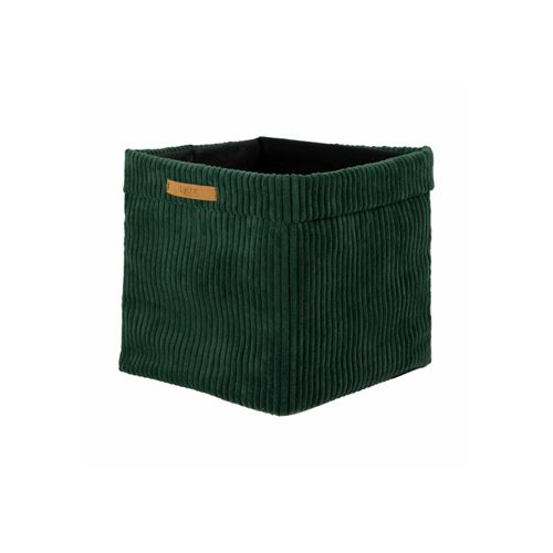 Aufbewahrungsbox LYCCE "Aufbewahrungskorb Faltbare Aufbewahrungsbox Cord 1P 1er Pack", grün, B:33cm H:31cm T:33cm, Obermaterial: 90% Polyester PES. 10% Nylon NY., Aufbewahrungsboxen, Aufbewahrungsbox