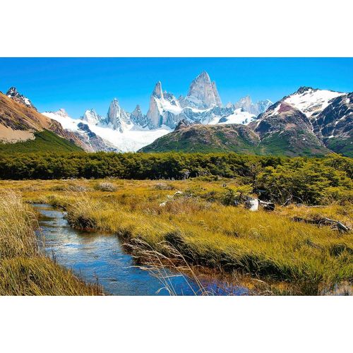 Fototapete PAPERMOON "Berge in Patagonien", bunt, B:5m L:2,8m, Vlies, Tapeten