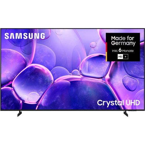 SAMSUNG LED-Fernseher "GU75U8079FU LED-Fernseher", Energieeffizienz: G (A-G), schwarz, 75 ″, Fernseher, Crystal UHD, Q-Symphony, Dolby Surround Sound, Triple Tuner, Smart-Hub