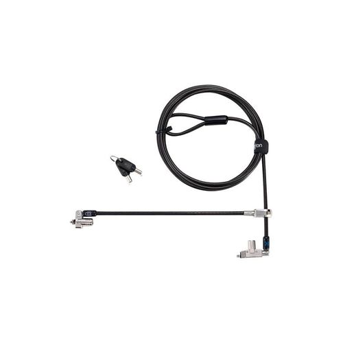 Kensington Slim N17 2.0 Keyed Dual Head Laptop Lock for Wedge Shaped Slots Supervisor
