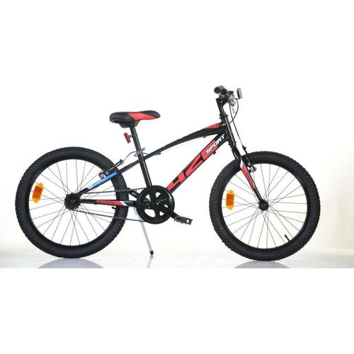Dino Bikes 420 Sport 20-Zoll Kinderfahrrad ohne Gangschaltung, Schwarz