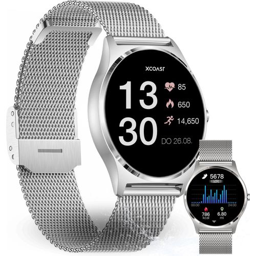 JOLI XC PRO - Damen Smartwatch, Silber, Rund mit AMOLED Screen und tollen Funktionen!