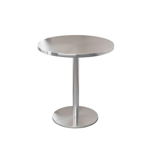 Gastronomiemöbel Bar Cafe Edelstahl Gastronomietisch Kleiner Rundtisch Esstisch Bistrotisch runder Tisch 70x75cmBXG-HY70