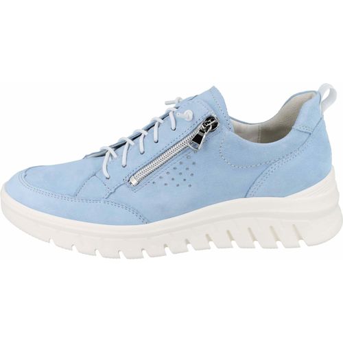 Waldläufer samtziege Sneaker hellblau in Gr. 37.5
