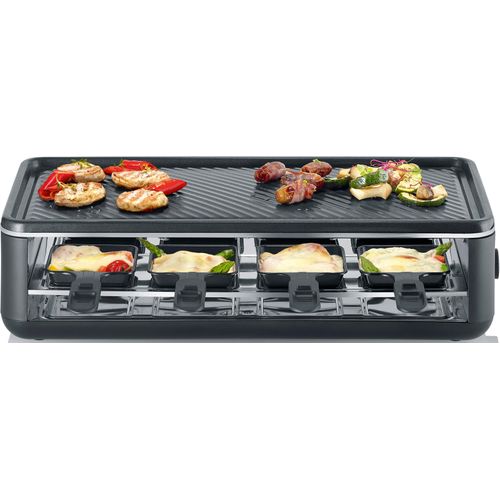 SEVERIN Raclette "Black Line Lite RG 2365", schwarz, B:25cm H:14cm T:49cm, Raclettes, Raclette-Grill
