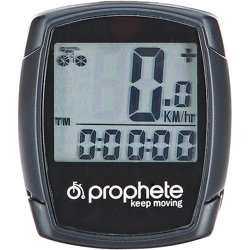 Fahrradcomputer PROPHETE, schwarz, FahrradcomputerB:12mm H:5mm L:19mm, Fahrradcomputer, B:12mm H:5mm L:19mm