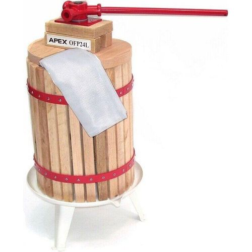 Obstpresse mit 2x Presstuch Maischepresse Weinpresse Apfelpresse Saftpresse Obst 24L