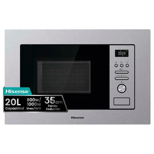 Mikrowelle Hisense BIM320G41X 20 Liter 1000W Grill Integriert 15 Selbstreinigungsprogramme