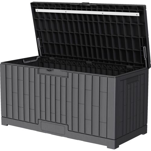 dobar Auflagenbox Kissenbox mit 375L Stauraum, robuste Gartenbox, 123 x 58,5 x 62 cm