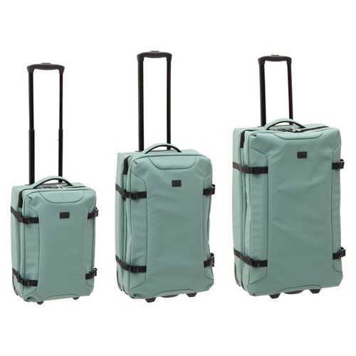 3er-set grüne weichschalenkoffer - 5 five simply smart