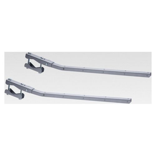 Wäscheständer für Geländer, grau, anpassungsfähig und klappbar, 63 cm