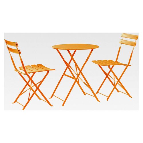 2-Sitzer Sussex Bistro Set - Rund - Orange