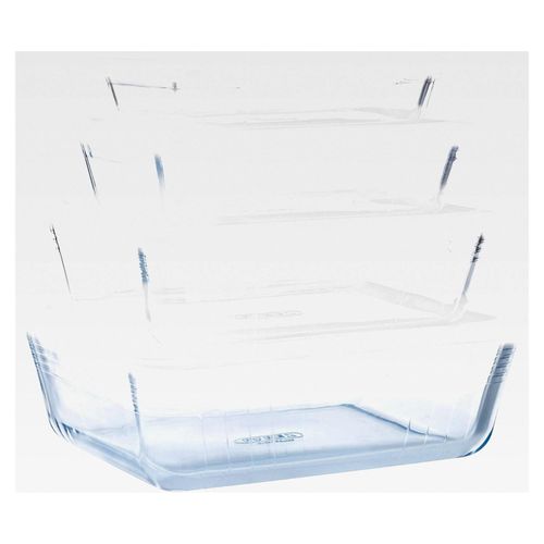 Cook & Freeze – 4 Glasformen mit luftdichtem Deckel (0,8 l, 1,5 l, 2,6 l, 4 l) – zum Einfrieren geeignet – BPA-frei