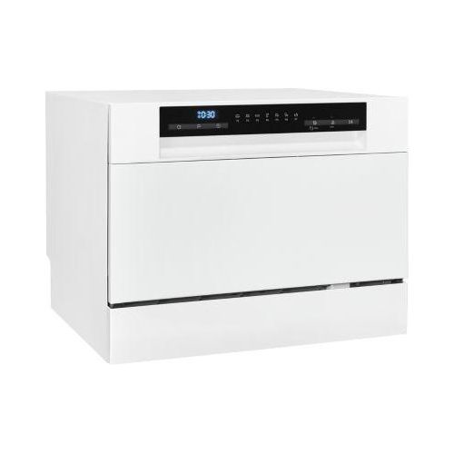 Exquisit GSP206-030D Tischgeschirrspüler, 55 cm breit, Power+ Kurzprogramm, ECO Modus, weiß