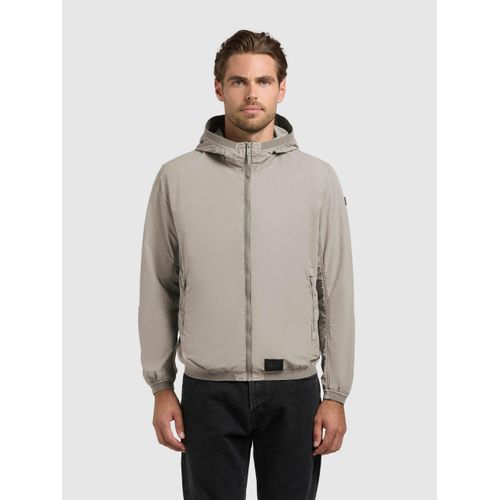 Blouson KHUJO "DERF", Herren, Gr. S, bone beige, Web, 100% Nylon, regular fit hüftlang, eingesetzt angesetztes Bündchen, Jacken Blouson