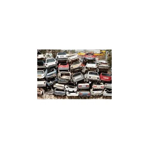 Fototapete PAPERMOON "Autowracks", bunt, B:3,5m L:2,6m, Vlies, Tapeten