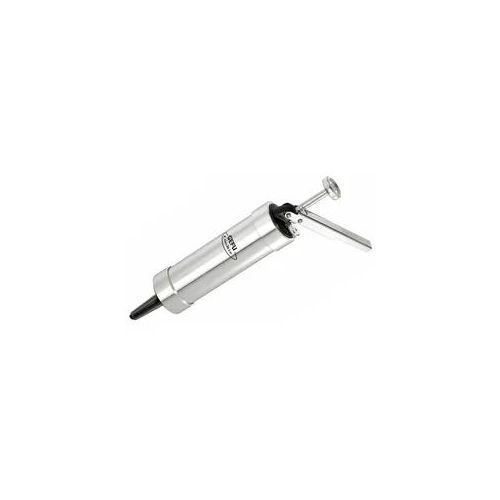 Gebäckpresse GEFU "COOKIE", silber, B:6cm L:21,5cm T:6cm Ø:5cm, Aluminium, Kunststoff, Gebäckpressen, vielseitig, präzise Dekoration, robust und langlebig