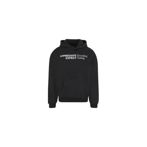 Kapuzenpullover "Upscale by Mister Tee Appreciate & Respect Fluffy Hoody", Herren, Gr. XXL, schwarz, 70% Baumwolle, 30% Polyester, UPSCALE BY MISTER TEE, mehrfarbig, loose fit, ohne Ausschnitt, Pullover Kapuzenpullover