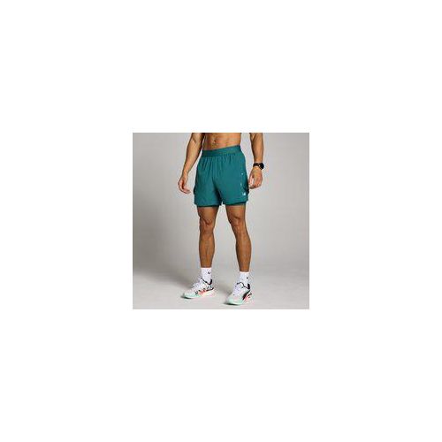 MP Herren Hybrid Lightweight 5 2-in-1 Shorts - Sattes Petrol - XS