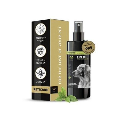Peticare Anti-Kriebelmücken Gnitzen Spray für Hunde, Sommerekzem vorbeugen 100 ml