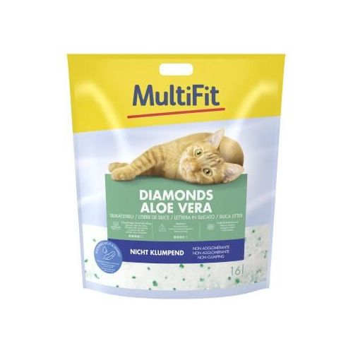 MultiFit Diamonds Aloe Vera Silikatstreu 16 l