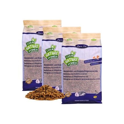 Lyra Pet Mehlwürmer-/Soldatenfliegenlarven-Mix 15 kg