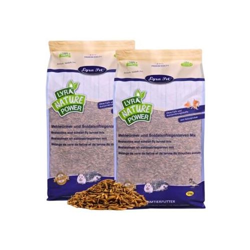 Lyra Pet Mehlwürmer-/Soldatenfliegenlarven-Mix 10 kg
