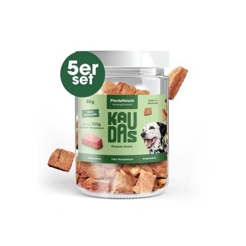 KAUDAS PferdPur Natursnack 5x80 g