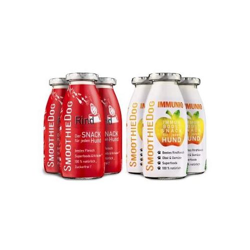 SmoothieDog Rind 3x 250 ml + Immunio 3x 250 ml