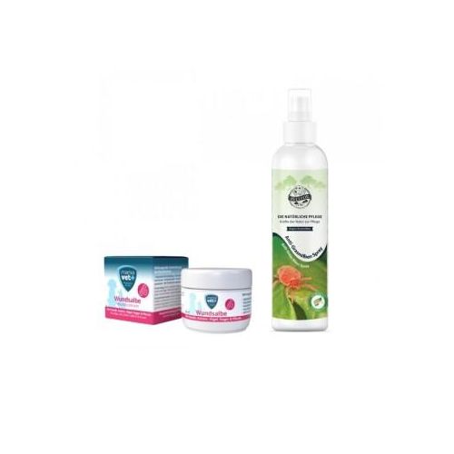 Bellfor Grasmilben Sparset für Hunde - Anti-Grasmilben Spray 250ml + Marsavet Wundsalbe 30 ml