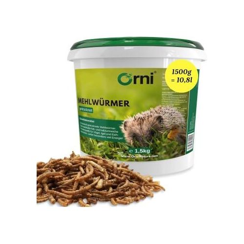 Orni getrocknete Mehlwürmer 1,5 kg