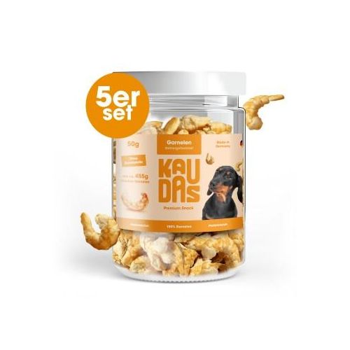 KAUDAS GarnelePur Natursnack 5x50 g
