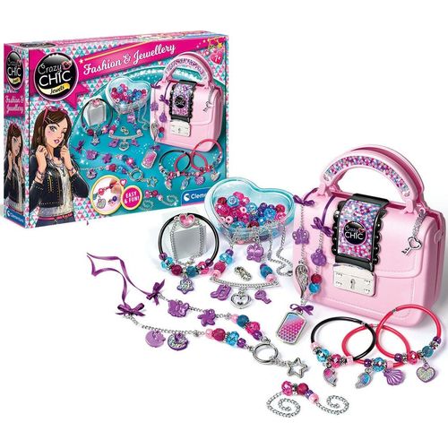 Kreativset CLEMENTONI "Crazy Chic, Mode & Schmuck", bunt, Kreativsets, Kinder, Made in Europe