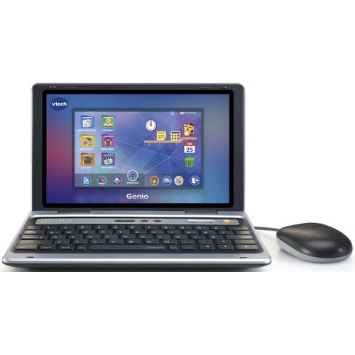 Kindercomputer VTECH "School & Go, Genio Lernlaptop XL silber", silber (silberfarben), Kindercomputer, KinderB:26cm T:17cm, Kunststoff, Kindercomputer, B:26cm T:17cm