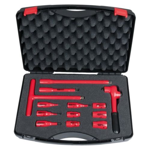 KS Tools 3/8" Steckschlüssel-Satz mit isolierten Werkzeugen, 13-tlg, 117.1888