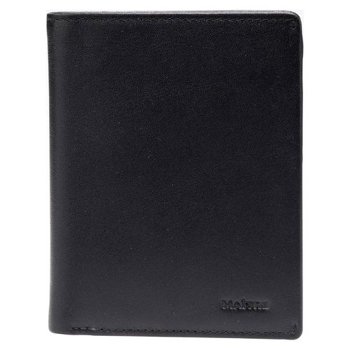 Leder Kreditkartenhalter mit RFID-Schutz, Fächer für Kreditkarten und Scheine für Herren - Aribert, Schwarz