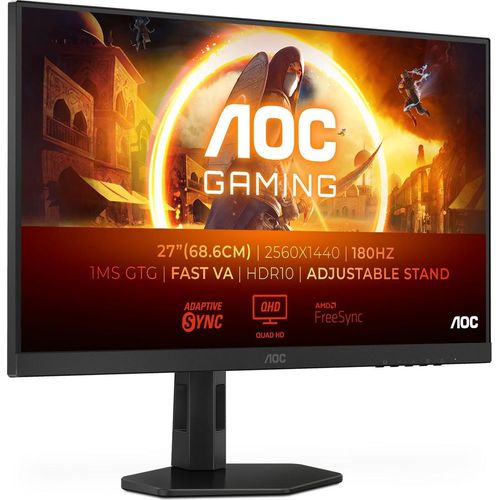 AOC Gaming Q27G4XD - 27 Zoll QHD Monitor mit 180 Hz und 1 ms Reaktionszeit