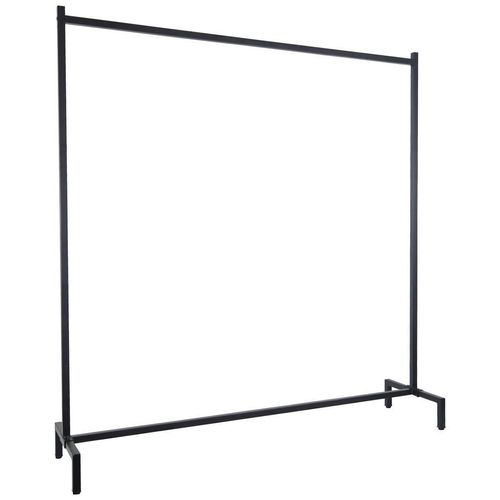 Xora Garderobenständer, Schwarz, Metall, 150.5x158.5x38 cm, standfeste Füße, Garderobe, Garderobenständer