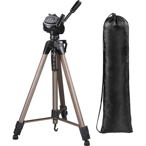 HAMA Dreibeinstativ "Dreibein Fotostativ, Kamera Stativ, 3-Wege-Kopf, Star 63, 66-166 cm", beige, B:12,5cm H:12,3cm T:67cm, Stative, Dreibeinstativ