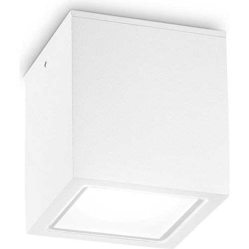 Ideal lux TECHO PL1 BIG Deckenleuchte für den Außenbereich mit GU10 Fassung Struktur Weiß pulverbeschichtet