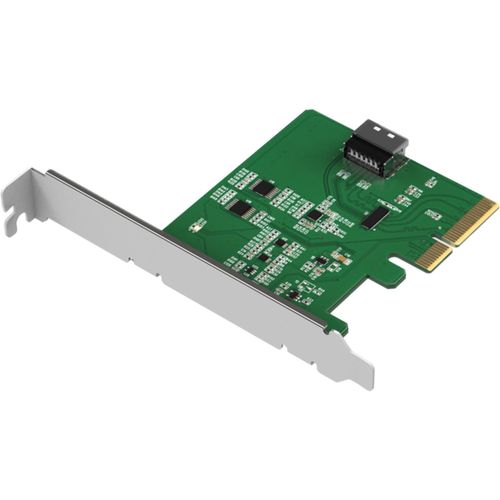 Icy Dock MCIO 4i to PCle 5.0 x4 Adapter with Redriver