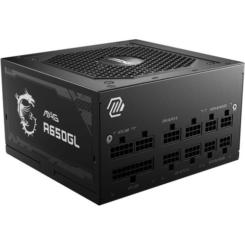 MSI PC-Netzteil "MAG A650GL", schwarz, B:15cm H:8,6cm T:14cm, Netzteile, PC-Netzteil