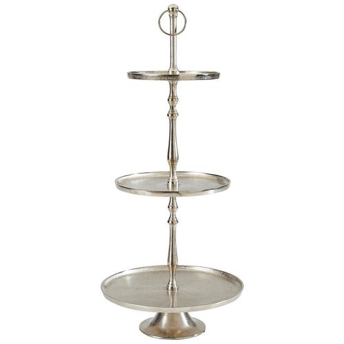 Ambia Home Etagere, Metall, Uni, rund, 93 cm, Tragegriff, zerlegbar, Tischkultur & Servieren, Etageren