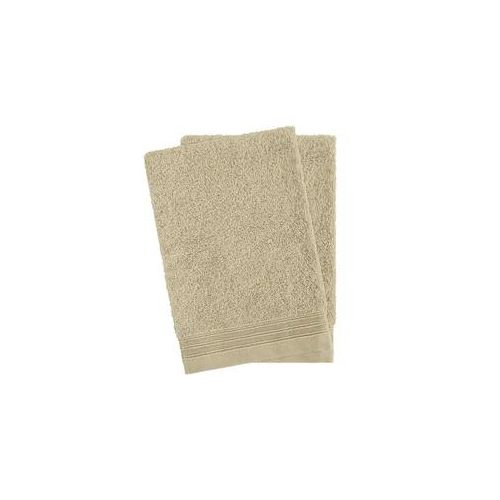 Waschlappen HAMMETEX "2er-Set Waschlappen 15x22 cm, 100% Baumwolle, weich und saugfähig", beige, B:15cm L:22cm, Baumwolle, Waschlappen