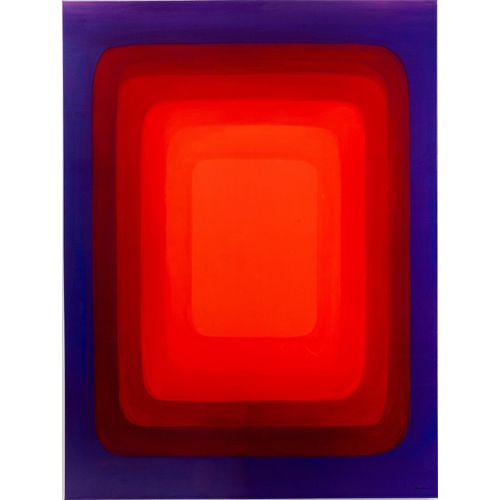 Leinwandbild KARE DESIGN "Leinwandbild Tendency Blush", bunt (farbe bild(er): blau, rot), B:120cm H:160cm T:3,5cm, Bilder, Leinwandbild