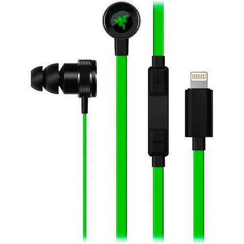 RAZER Gaming-Headset "Hammerhead Lightning für iOS", schwarz (schwarz, grün), Kopfhörer, Gaming-Headset