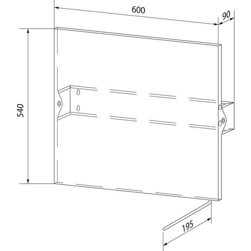 Wagner-EWAR Kippspiegel BA 300 Edelstahl hochglanzpoliert