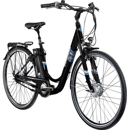 Zündapp Green 3.7 E Bike Damenfahrrad 28 Zoll mit Nabenschaltung 7 Gang schwarz blau