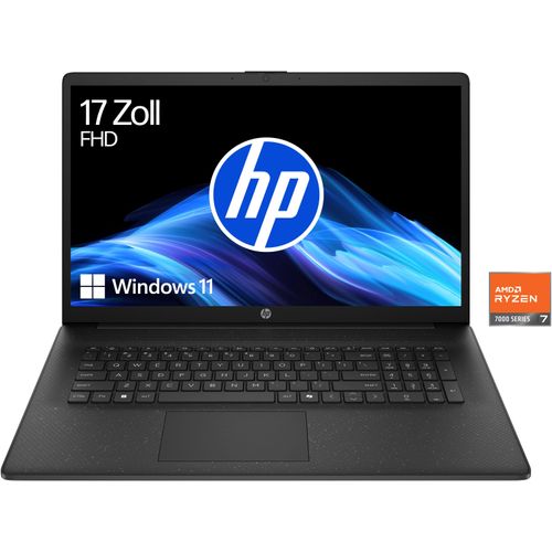 HP Notebook "17-cp AMD", schwarz, 16 GB RAM 1.000 GB SSD, Ryzen 7, Windows 11 Home, Notebooks, Notebook
